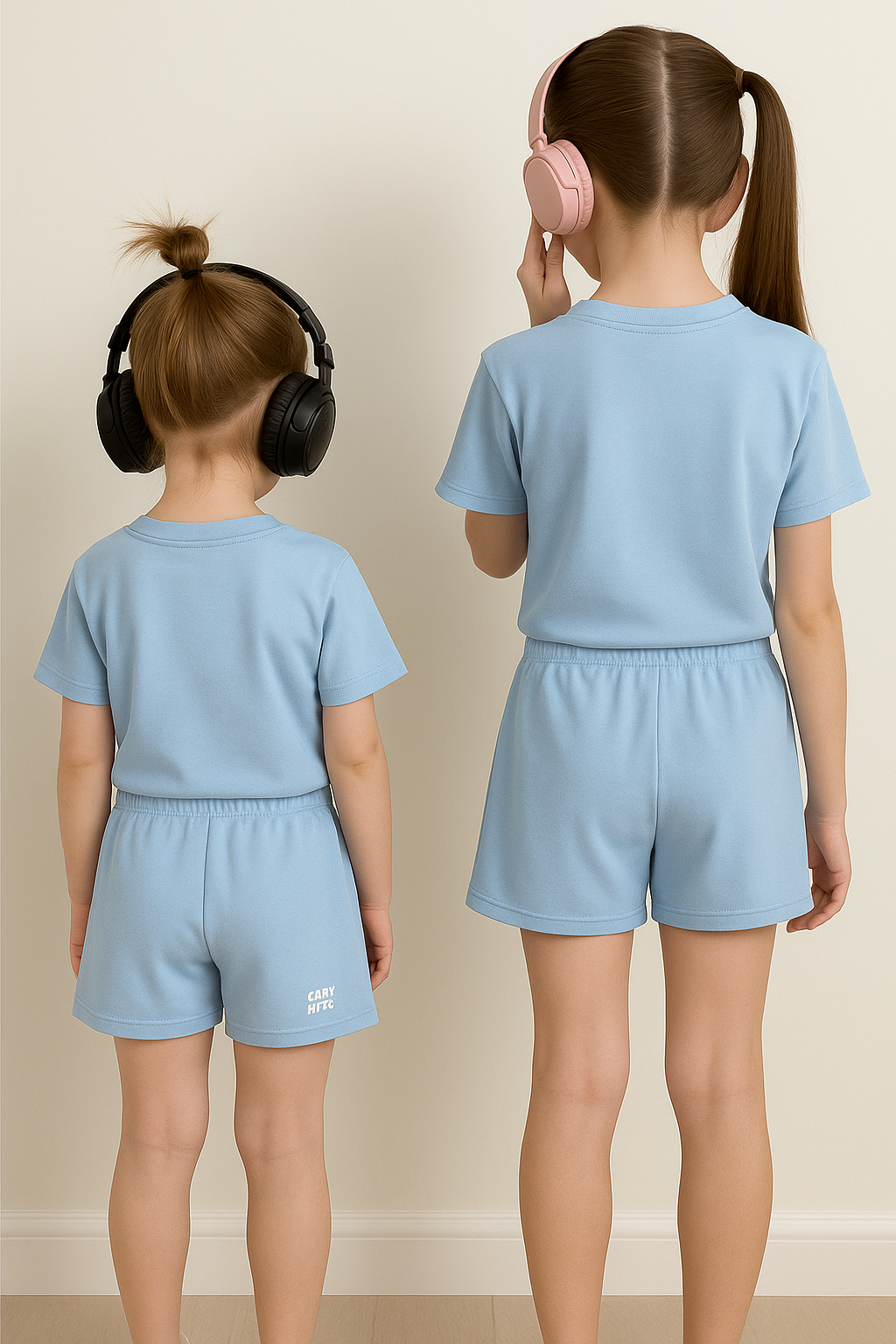 Conjunto Capivara cor Azul – Camiseta + Short/Saia - Imagem 2