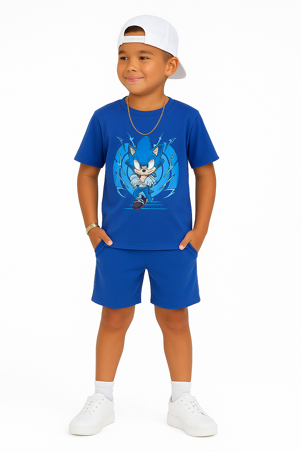 Conjunto SÔNIC Azul – Camiseta + Short - Imagem 2