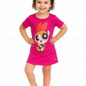 Conjunto Florzinha – Camiseta + Short/Saia
