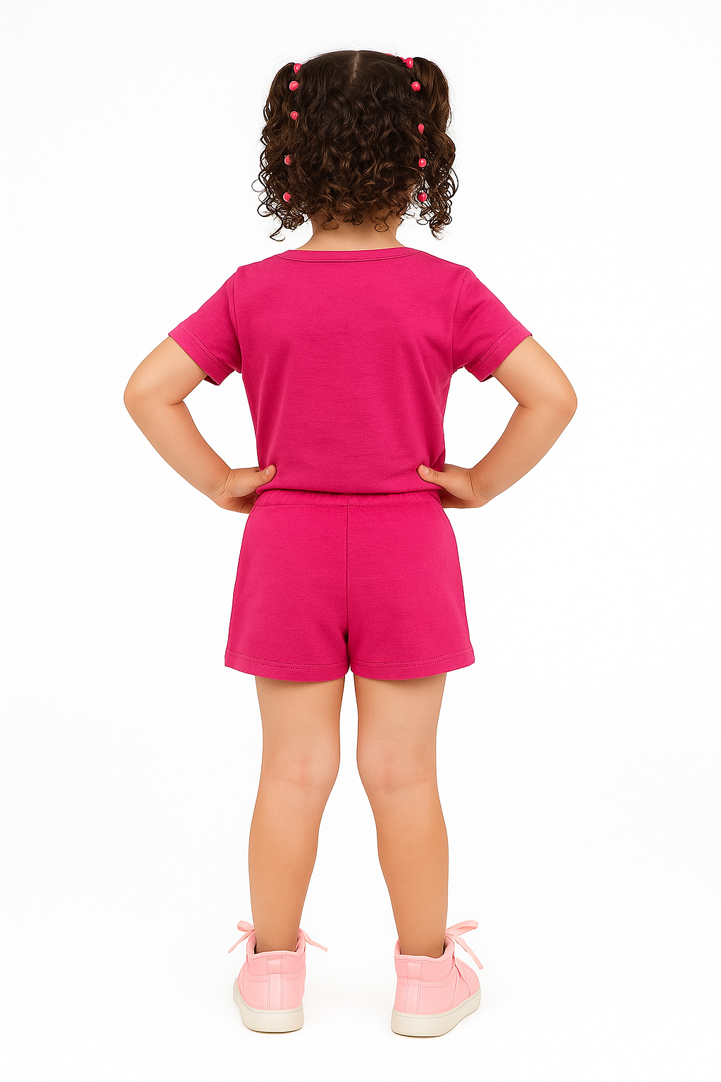 Conjunto Hello Kitty Pink – Camiseta + Short/Saia - Imagem 2