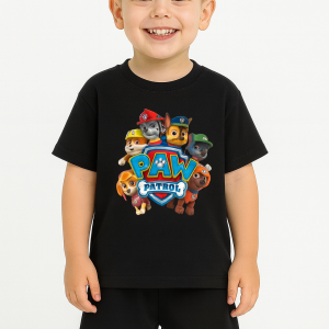 Conjunto Patrulha Canina Preto – Camiseta + Short
