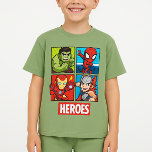 Conjunto Super Heróis Mavel Verde – Camiseta + Short