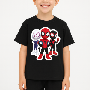 Conjunto Spidey Marvel Preto – Camiseta + Short