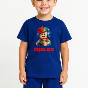 Conjunto ROBLOX Azul – Camiseta + Short